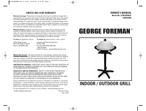 Handleiding George Foreman GGR200BN Barbecue