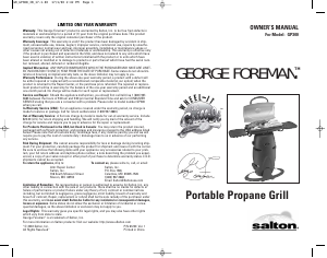 Handleiding George Foreman GP300 Barbecue