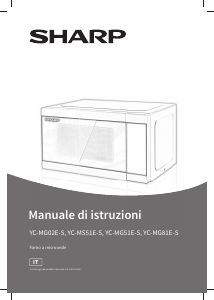 Manuale Sharp YC-MG02E-S Microonde