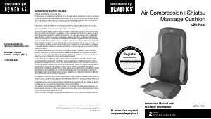 Manual de uso Homedics MCS-775H Masajeador