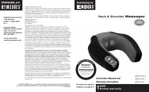Manual Homedics NMSQ-200 Massage Device