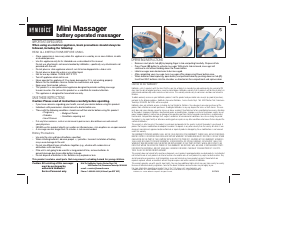 Manual de uso Homedics PM-50 Masajeador