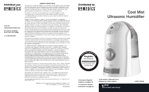 Manual Homedics UHE-CM45 Humidifier