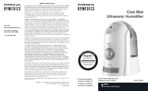 Manual de uso Homedics UHE-CM45 Humidificador