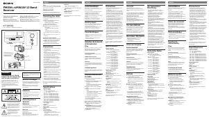 Manuale Sony ICF-SW600 Radio