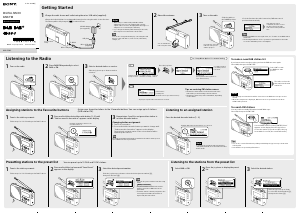 Handleiding Sony XDR-P1DBP Radio