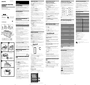 Handleiding Sony XDR-S20 Radio