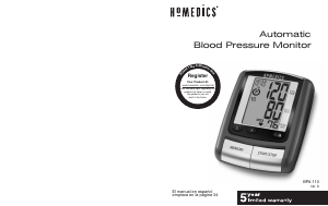Bruksanvisning Homedics BPA-110 Blodtrycksmätare