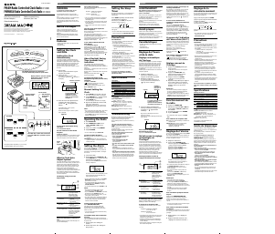 Manuale Sony ICF-C60LRC Radiosveglia