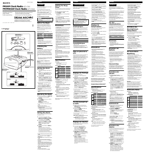 Manuale Sony ICF-C111L Radiosveglia