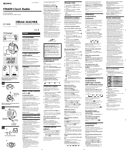Manuál Sony ICF-C630 Rádio s alarmem
