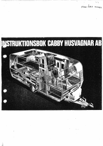Bruksanvisning Cabby (1975) Husvagn
