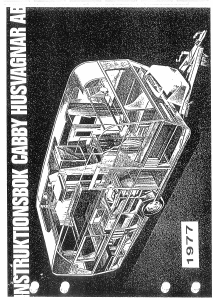 Bruksanvisning Cabby (1977) Husvagn