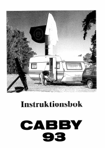 Bruksanvisning Cabby (1993) Husvagn