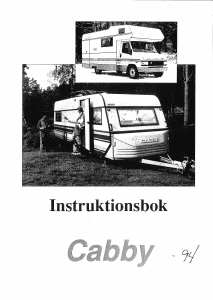 Bruksanvisning Cabby (1994) Husvagn