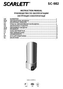 Manual Scarlett SC-982 Humidifier