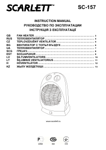 Handleiding Scarlett SC-157 Kachel