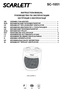 Handleiding Scarlett SC-1051 Kachel