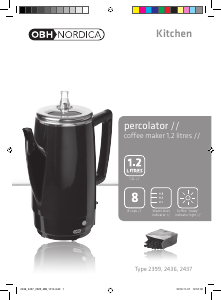 Brugsanvisning OBH Nordica Chilli Percolator Kaffemaskine