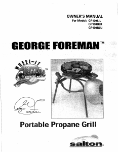 Handleiding George Foreman GP100BLK Barbecue