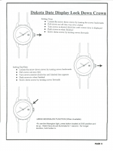 Handleiding Dakota All Star Horloge