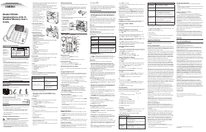 Manual Uniden CEZ260 Phone