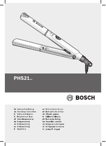 Käyttöohje Bosch PHS2101 Hiustensuoristin