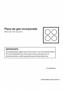 Manual de uso Blomberg CTG36500SS Placa