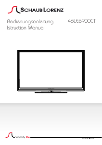 Manual Schaub Lorenz 46LE-6900CT LED Television