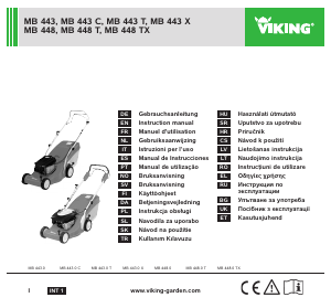 Manual Viking MB 443 X Mașină de tuns iarbă