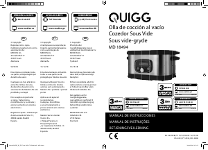 Manual Quigg MD 18494 Panela de cozedura lenta