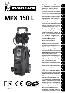Manuál Michelin MPX 150 L Tlaková myčka