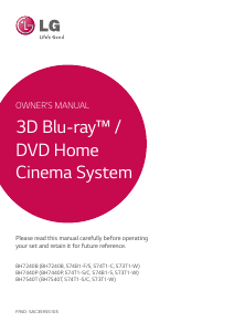 Manual LG BH7440P Home Theater System