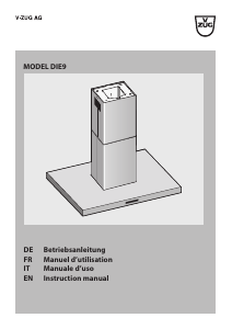 Manual V-ZUG DI E9 Cooker Hood