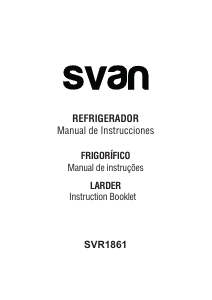 Manual de uso Svan SVR1862 Refrigerador