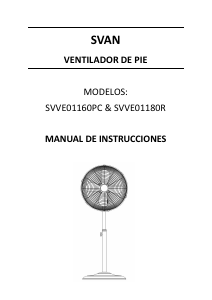 Manual de uso Svan SVVE01160PC Ventilador