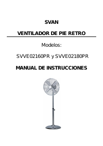 Manual de uso Svan SVVE02160PR Ventilador