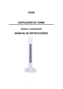 Manual de uso Svan SVVE02360TR Ventilador