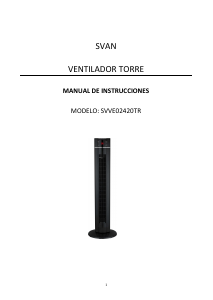 Manual de uso Svan SVVE02420TR Ventilador