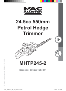 Handleiding MacAllister MHTP245-2 Heggenschaar