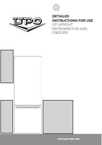 Handleiding UPO RF55281 Koel-vries combinatie