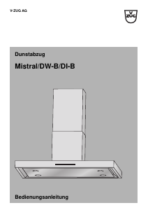 Bedienungsanleitung V-ZUG DW-B9 Dunstabzugshaube
