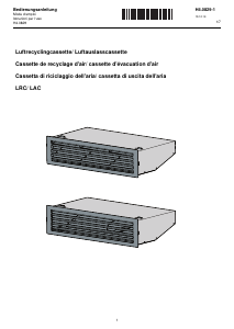 Bedienungsanleitung V-ZUG LAC Dunstabzugshaube