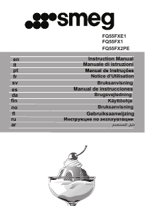 Käyttöohje Smeg FQ55FX2PE Jääkaappipakastin