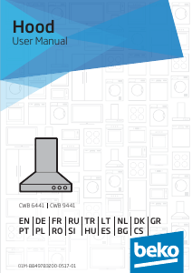 Manual BEKO CWB 9441 XN Cooker Hood