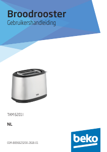 Handleiding BEKO TAM6201 Broodrooster