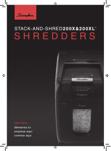 Manual Swingline Stack-and-Shred 200X Paper Shredder