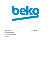 Handleiding BEKO HSA37530 Vriezer