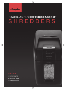 Bruksanvisning Swingline Stack-and-Shred 300X Dokumentförstörare