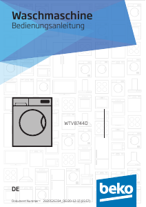 Bedienungsanleitung BEKO WTV8744D Waschmaschine